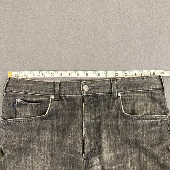 Zegna Sport Jeans Men’s 34x32 Distressed Gray Cotton Straight Denim Zip Fly READ - Picture 9 of 11